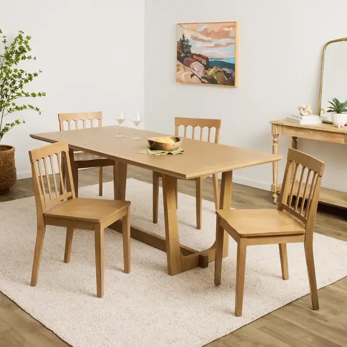 Arbor Golden Wheat Wood Farmhouse Dining Collection