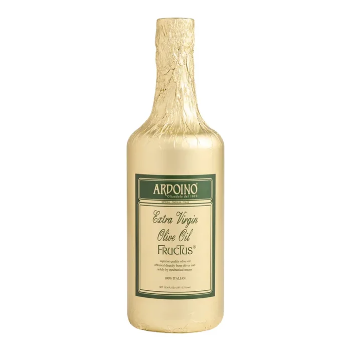 Ardoino Fructus Extra Virgin Olive Oil in Gold Foil Bottle
