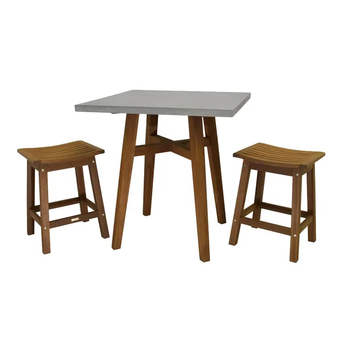 Aria Wood And Stone Counter Height Outdoor Dining Collection