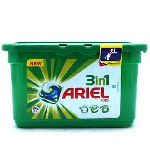 Ariel Laundry Washing 3 in 1 Pods Regular 12 Pack – Case of 6
