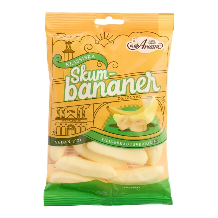 Aroma Skum-Bananer Swedish Gummy Candy