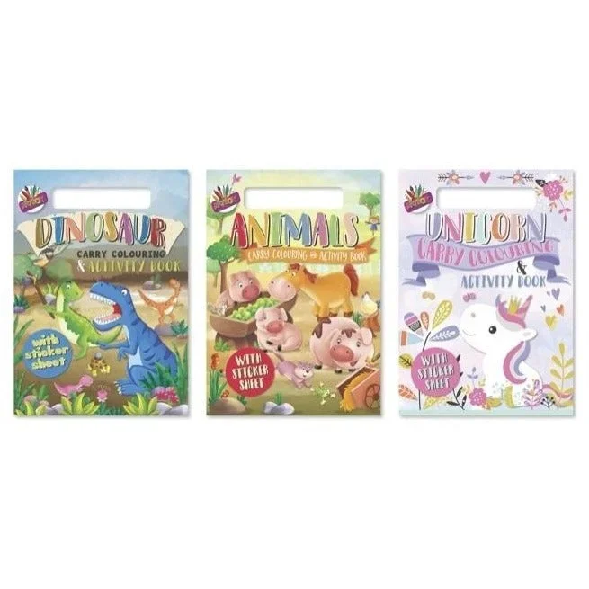 Artbox Colouring & Activity Carry Animals Book – Case of 12