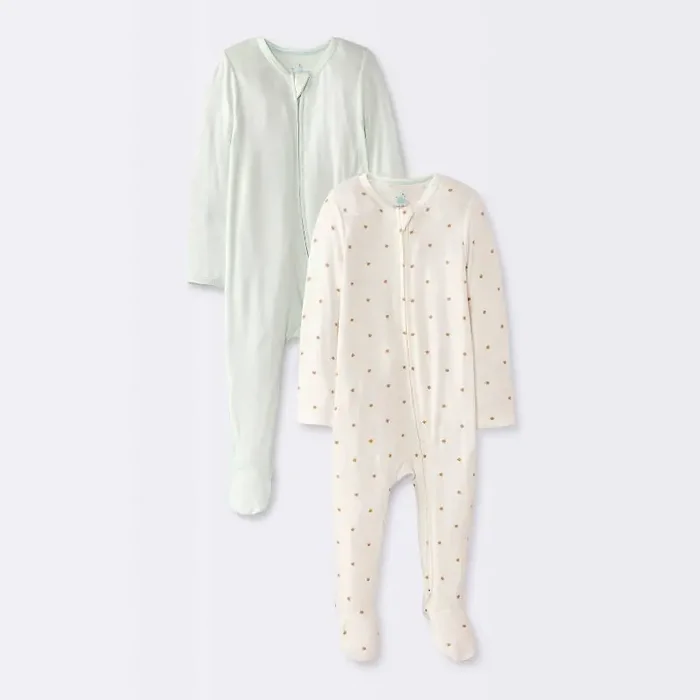 Baby 2pk Stars Soft Blend Sleep N‘ Play – Cloud Island™ Green