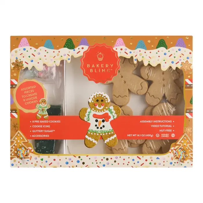 Bakery Bling Gingerbread Man Holiday Cookie Decorating Kit