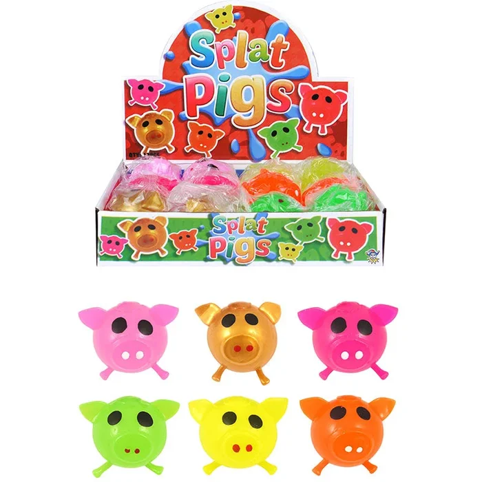 Ball Splat Sticky Pigs – Case of 12