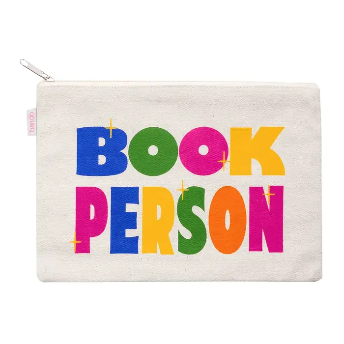 Ban.do Multicolor Book Person Canvas Pouch