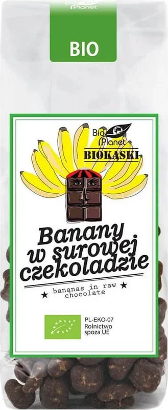 Bananen in Rohschokolade BIO 100 g – BIO PLANET