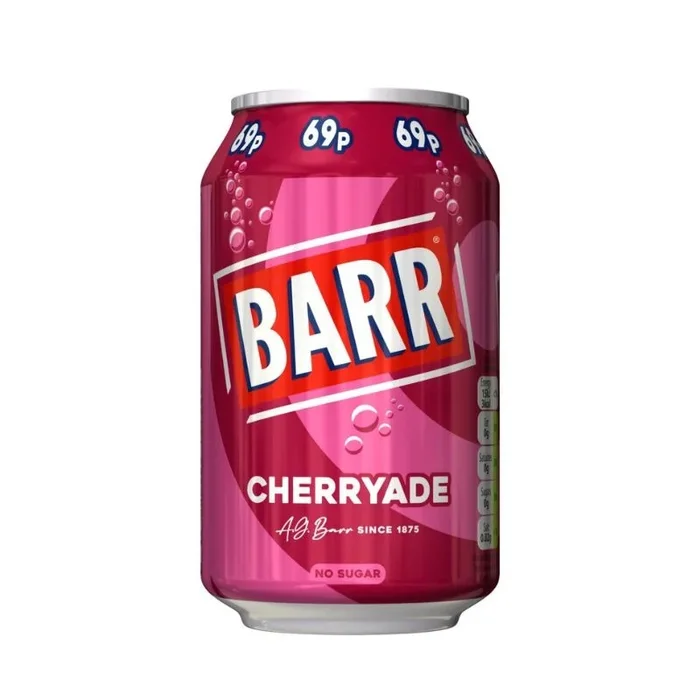 Barr Cherryade Cans 330ml PMP 69p – Case of 24