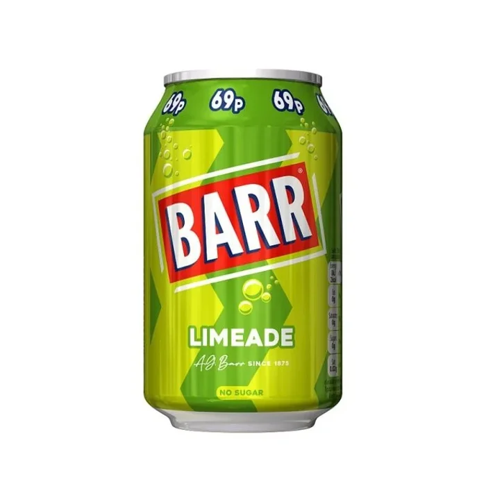 Barr Limeade Cans 330ml PMP 69p – Case of 24