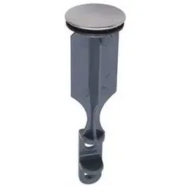 Bathroom Pop-Up Drain Stopper, Chrome, 5-1/8 x 1-3/8-In.
