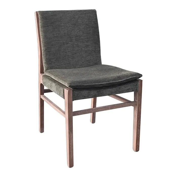 Baynes Reclaimed Wood Upholstered Dining Chair 2 Piece Set