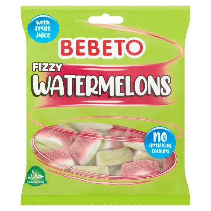Bebeto Fizzy Watermelons 150g PMP £1 – Case of 10