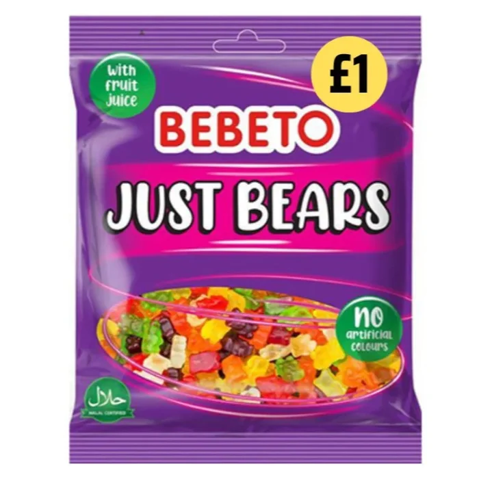 Bebeto Just Bears 150g PMP £1 – Case of 10
