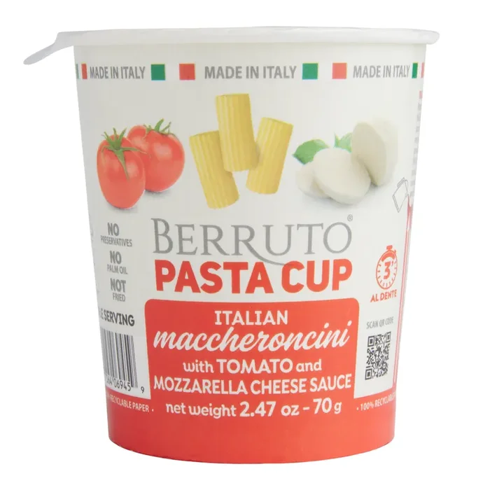 Berruto Tomato and Mozzarella Macaroni Pasta Cup Set of 2