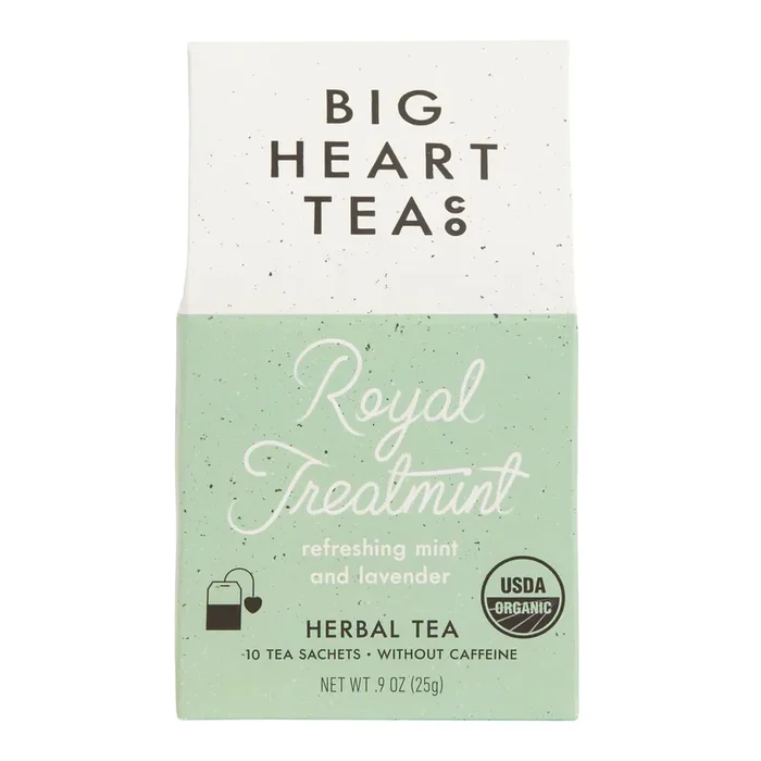 Big Heart Royal Treatment Mint Lavender Herbal Tea 10 Count