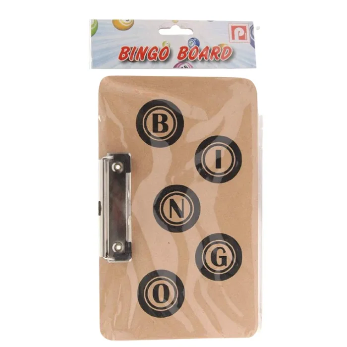 Bingo Board Childrens Paper Board Clip
