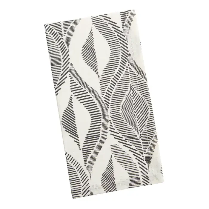 Black and White Geo Lines Napkins Set of 4