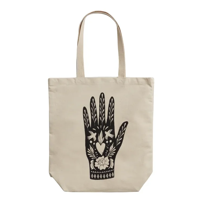 Block Print Hand Canvas Tote Bag