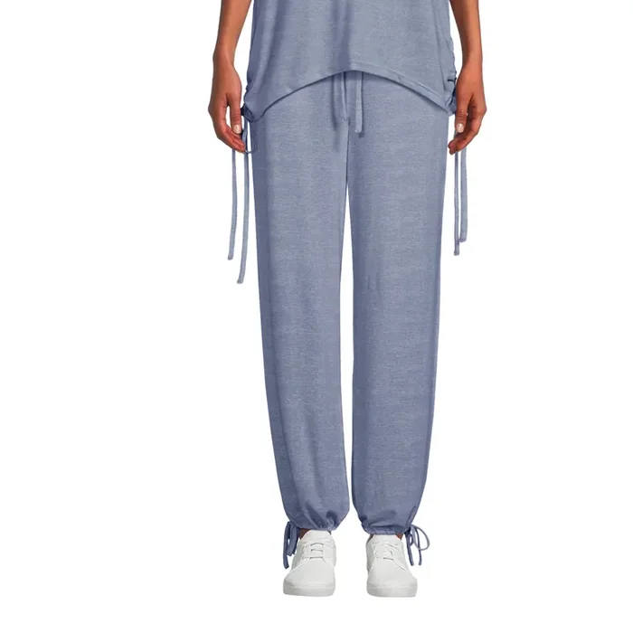 Blue Lounge Pants With Ties