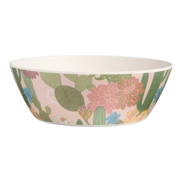 Blush Desert Cacti Melamine Bowl