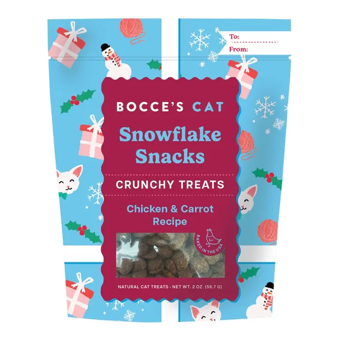 Bocce‘s Cat Snowflake Snacks Crunchy Cat Treats