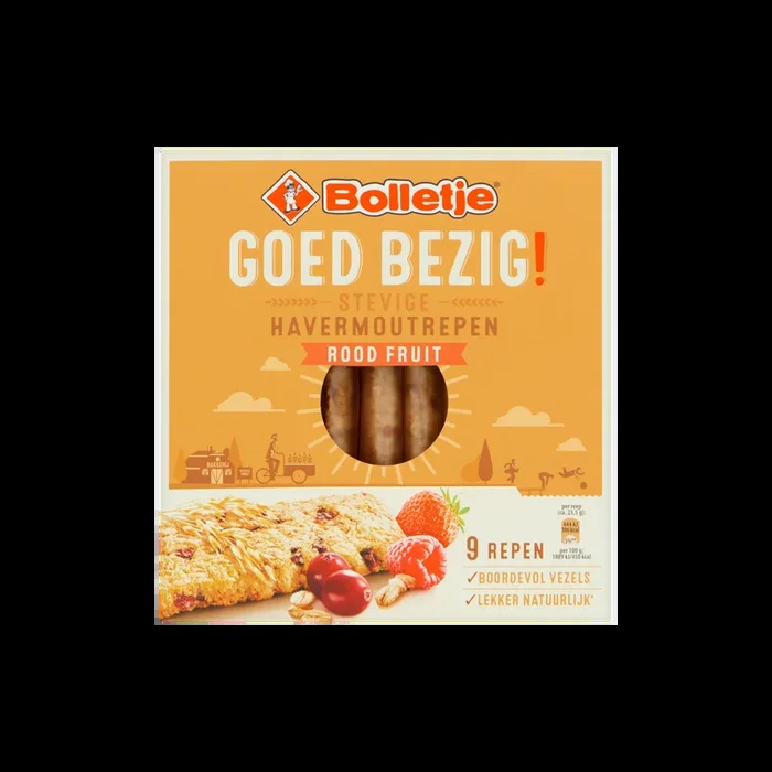 Bolletje Oatmeal bars with red fruit
