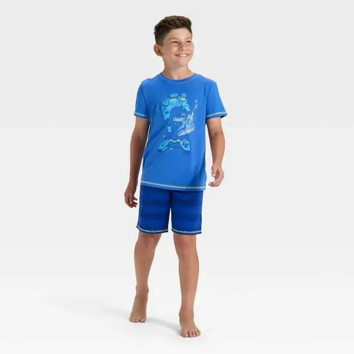 Boys‘ 2pc Short Sleeve Pajama Set – Cat & Jack™ Blue XXL