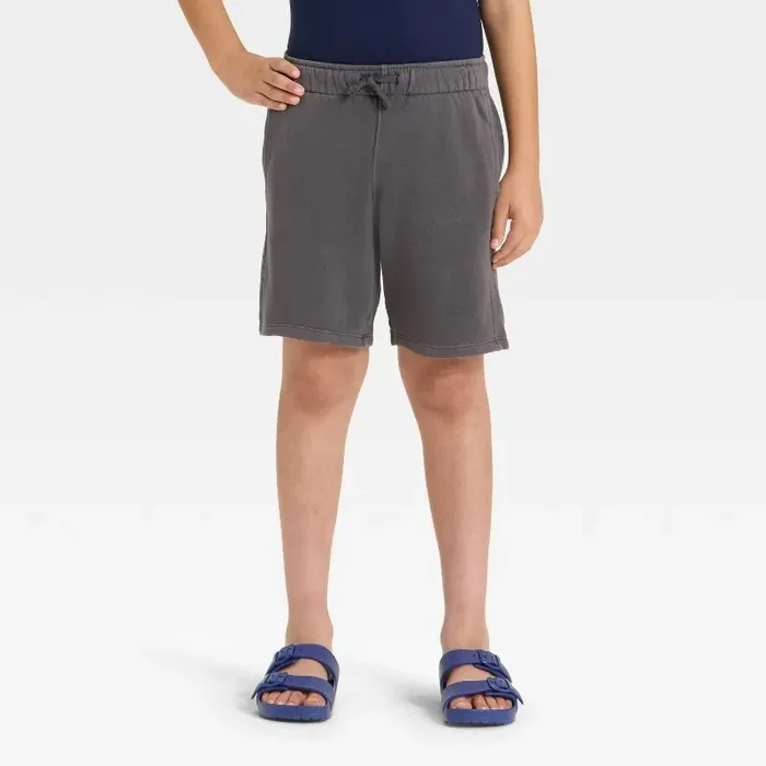 Boys‘ ‘Above the Knee‘ Pull-On Shorts – Cat & Jack™ Charcoal Gray M