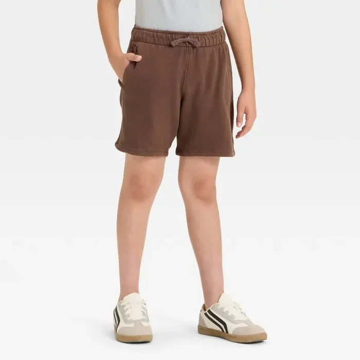 Boys‘ ‘Above the Knee‘ Pull-On Shorts – Cat & Jack™ Dark Brown XL