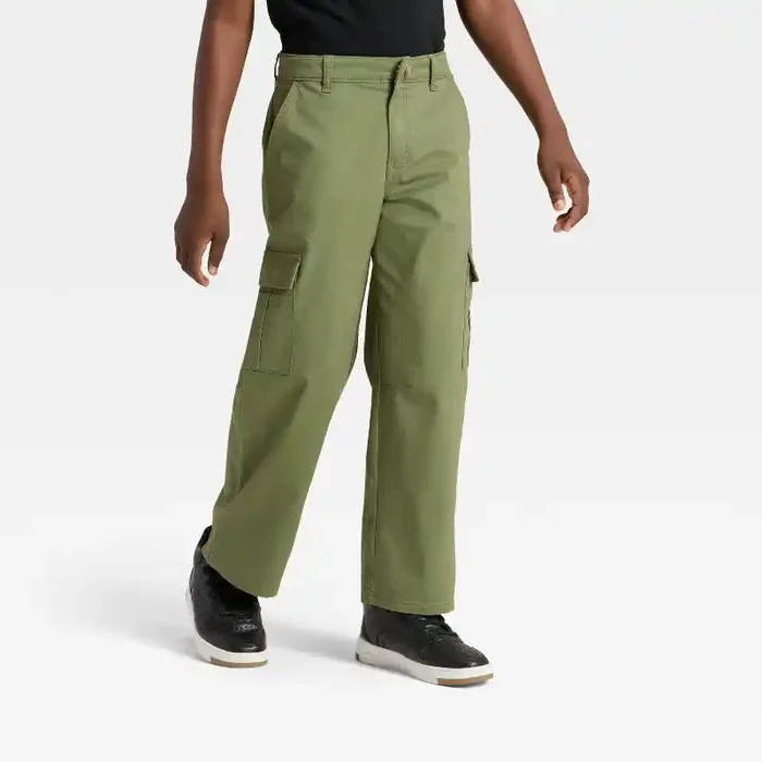 Boys‘ Baggy Cargo Pants – Cat & Jack™ Green 4
