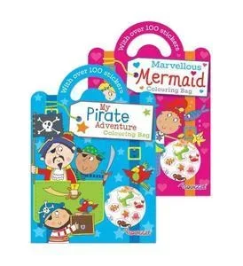 Boys Girls Home Fun Colouring Activity Book Pirate Mermaid Colouring Book – Case of 12