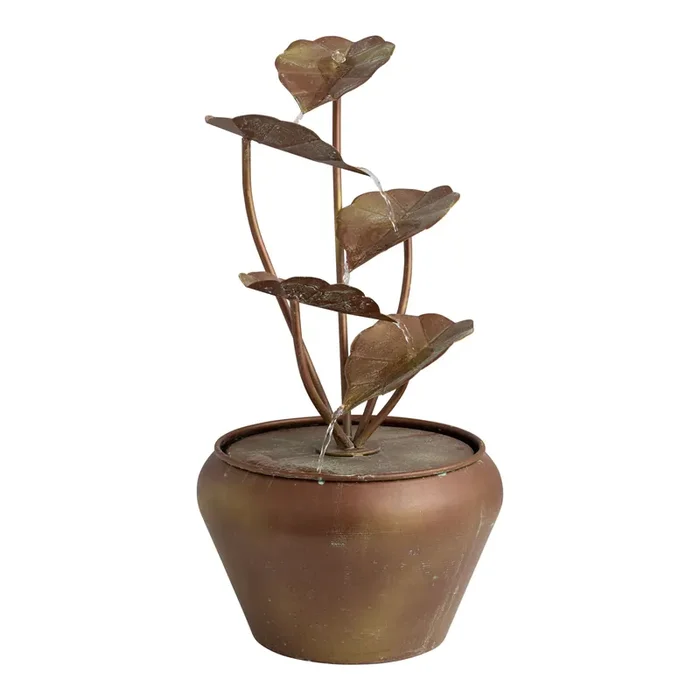 Bronze Cascading Leaves Fountain