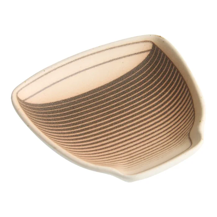 Brown and Black Ceramic Teacup Figural Tea Rest Set of 2