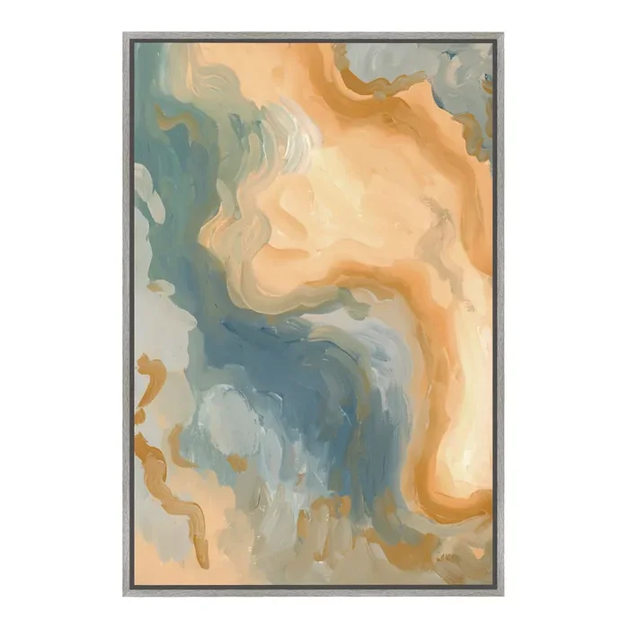 Brushed Earth by Erika Greenfield Framed Canvas Wall Art