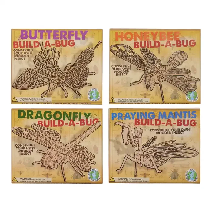 Build-A-Bug Wooden Insect Models Set of 4