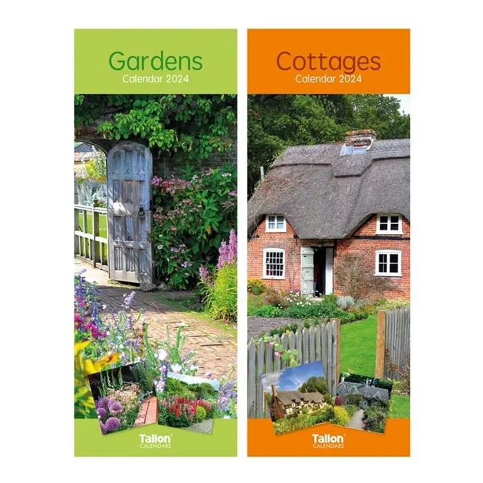 Calendar 2024 Super Slim Cottages & Gardens – Case of 24
