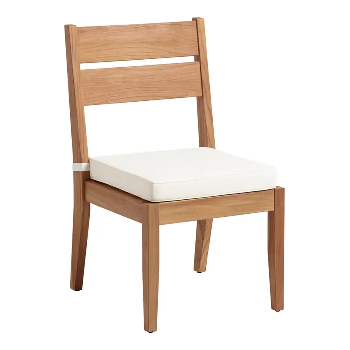 Calero Natural Teak Outdoor Dining Chair Set Of 2