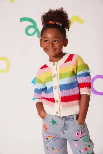 CARDIGAN RAINBOW BRIGHT