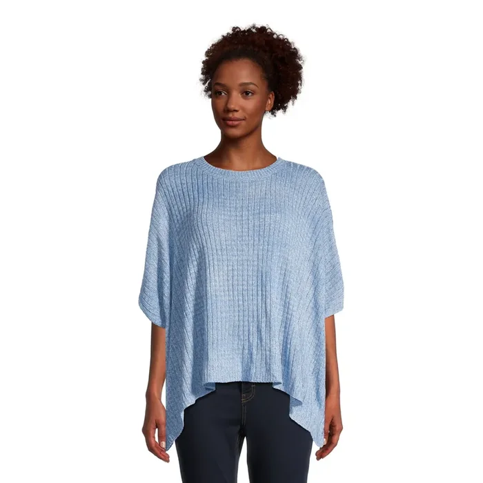 Carly Light Blue Cropped Sweater