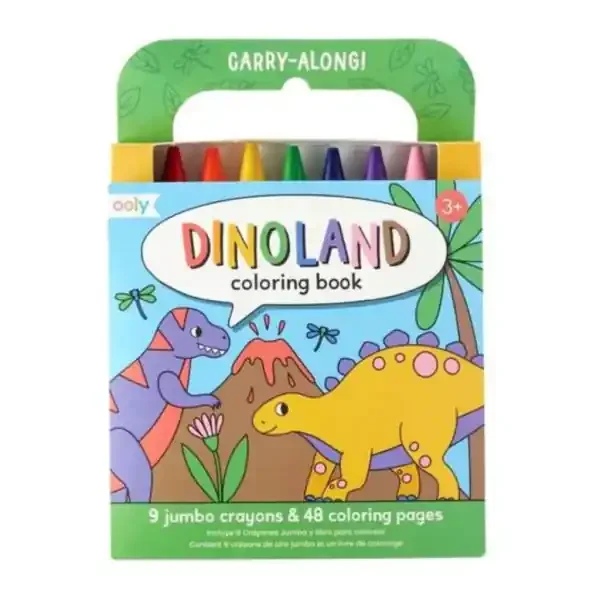 CARRY CRAYON BOOK KIT-DINOLAND