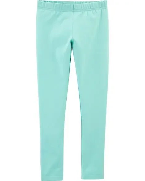 Carters Kid Stretch Leggings Turquoise 10