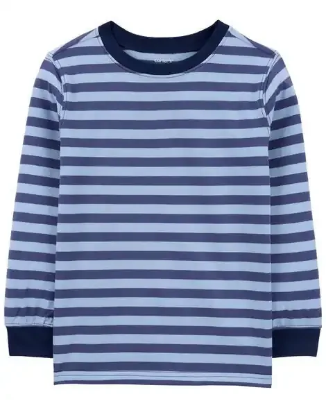 Carters Kid Striped Long-Sleeve Tee Blue XL