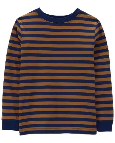Carters Kid Striped Long-Sleeve Tee Multi XL