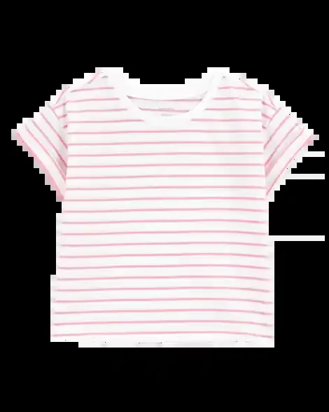 Carters Kid Striped Short-Sleeve Fashion Top Pink M