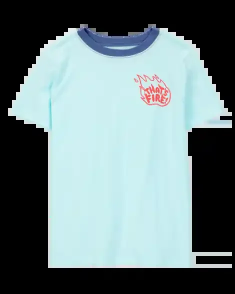 Carters Kid That‘s Fire Exclusive Graphic Tee Blue S