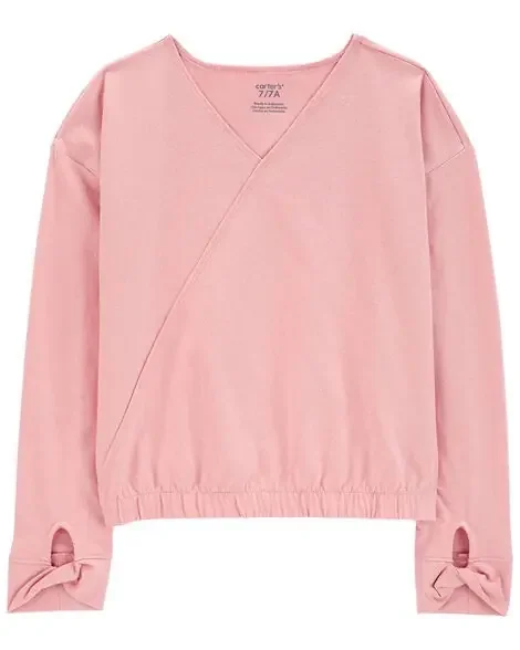 Carters Kid V-Neck Active Top Pink 4