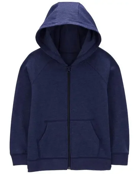 Carters Kid Zip-Up Fleece Hoodie Navy 6
