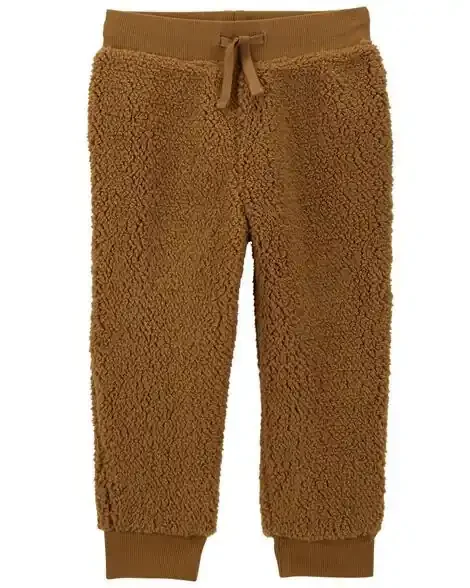 Carters Toddler Pull-On Sherpa Pants Brown 2T
