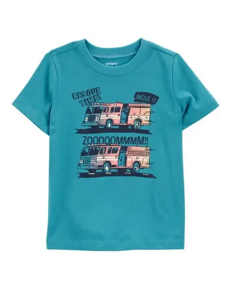 Carters Toddler Short-Sleeve Tee – Green Teal 3T