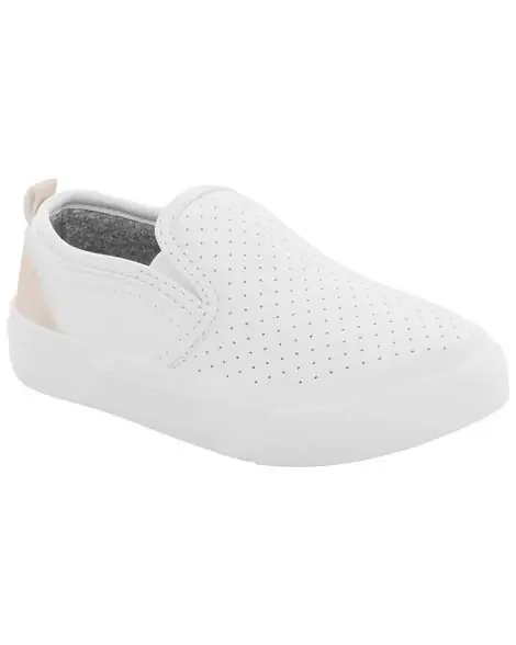 Carters Toddler Slip-On Casual Shoes White 7